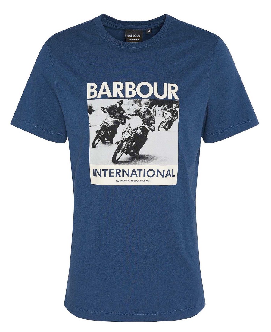 Men Barbour T-Shirts | Chisel Graphic T-Shirt