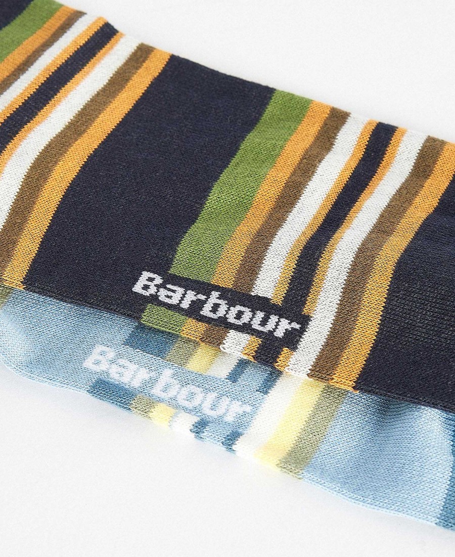 Accessories Barbour Socks | Summer Stripe 2 Pack Socks