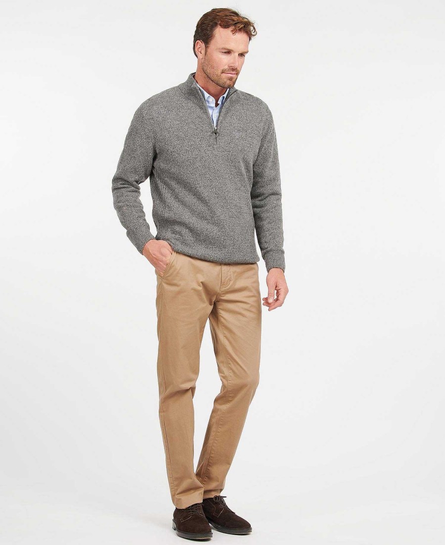 Men Barbour Jumpers | Essential Tisbury Half Zip Sweatshirt