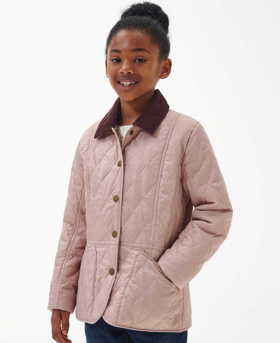 Kids Barbour Jackets | Girls Printed Liddesdale Quilted Jacket