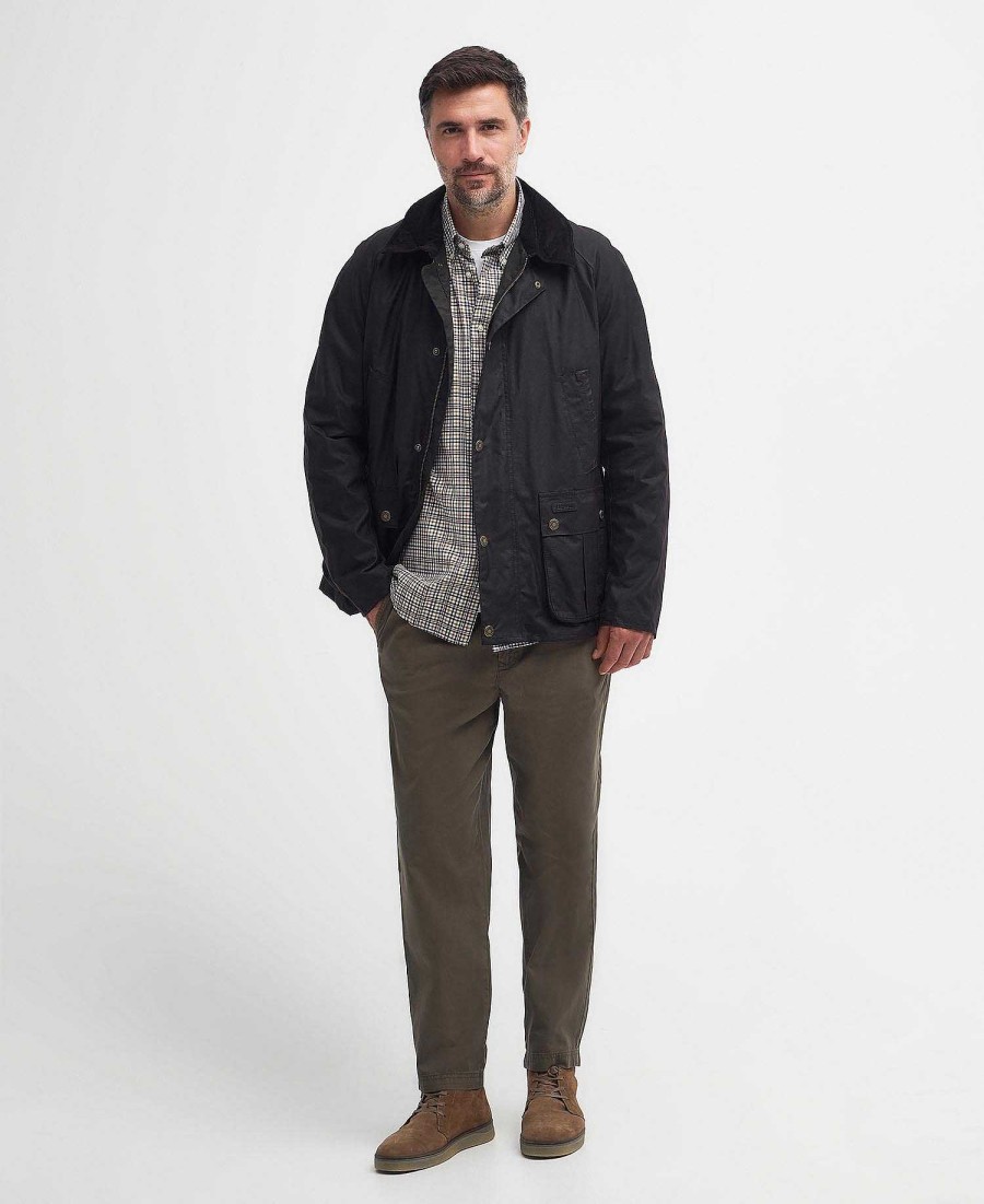 Men Barbour Waxed Jackets | Halton Waxed Jacket