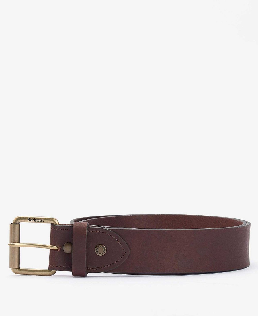 Accessories Barbour Belts | Contrast Leather Belt