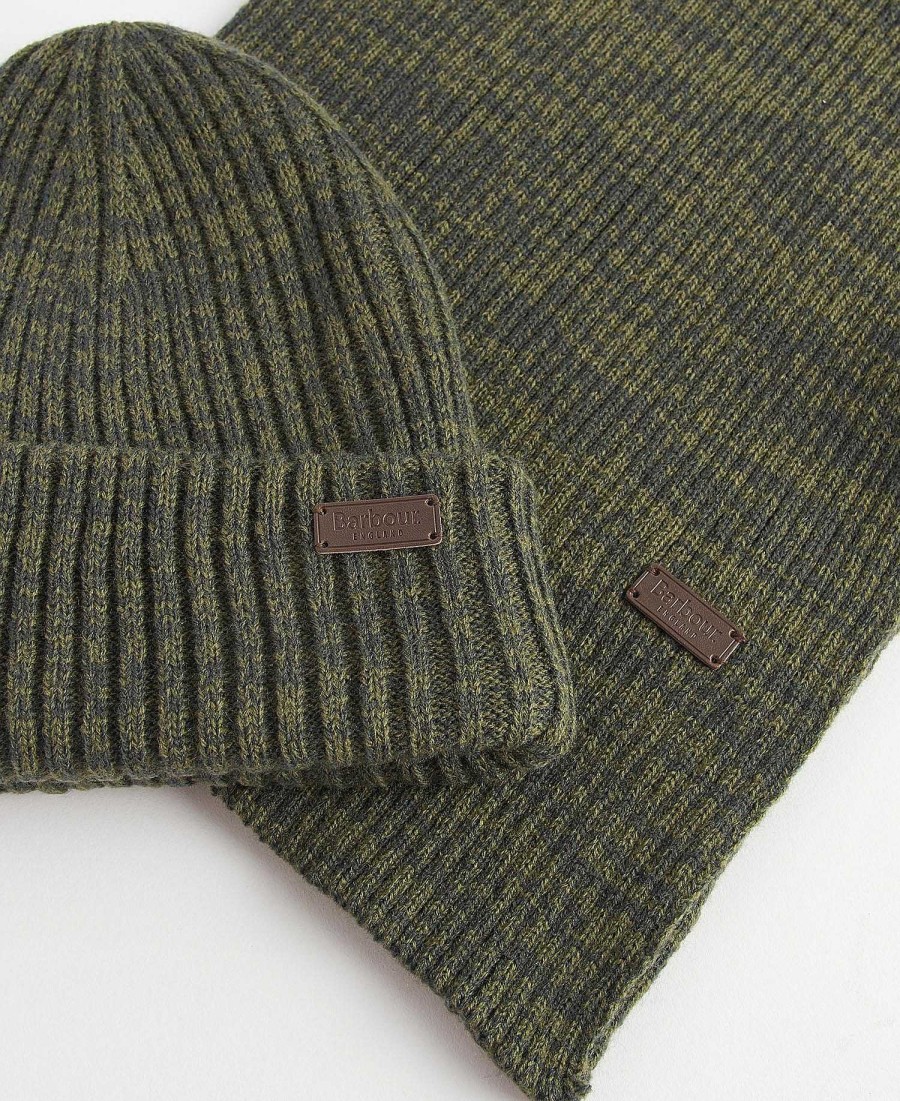 Accessories Barbour Scarves & Handkerchiefs | Crimdon Beanie & Scarf Gift Set