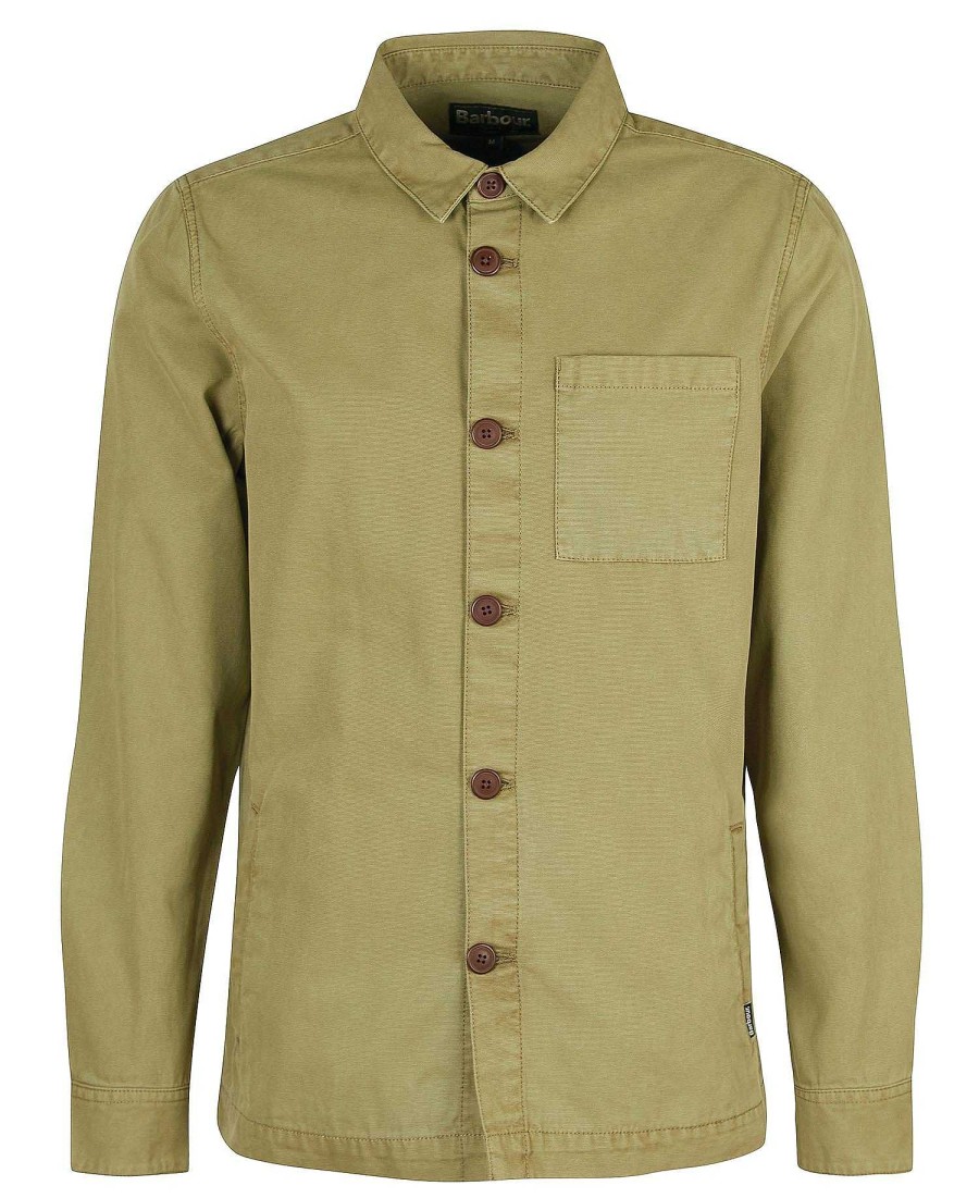 Men Barbour Overshirts | Washed Cotton Overshirt