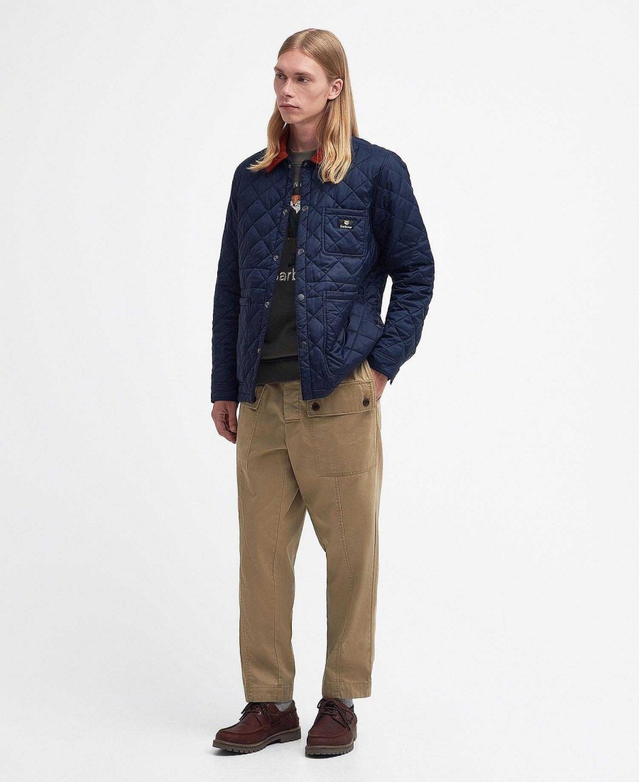 Men Barbour Quilted Jackets | Barbour X Maison Kitsune Kenning Quilted Jacket