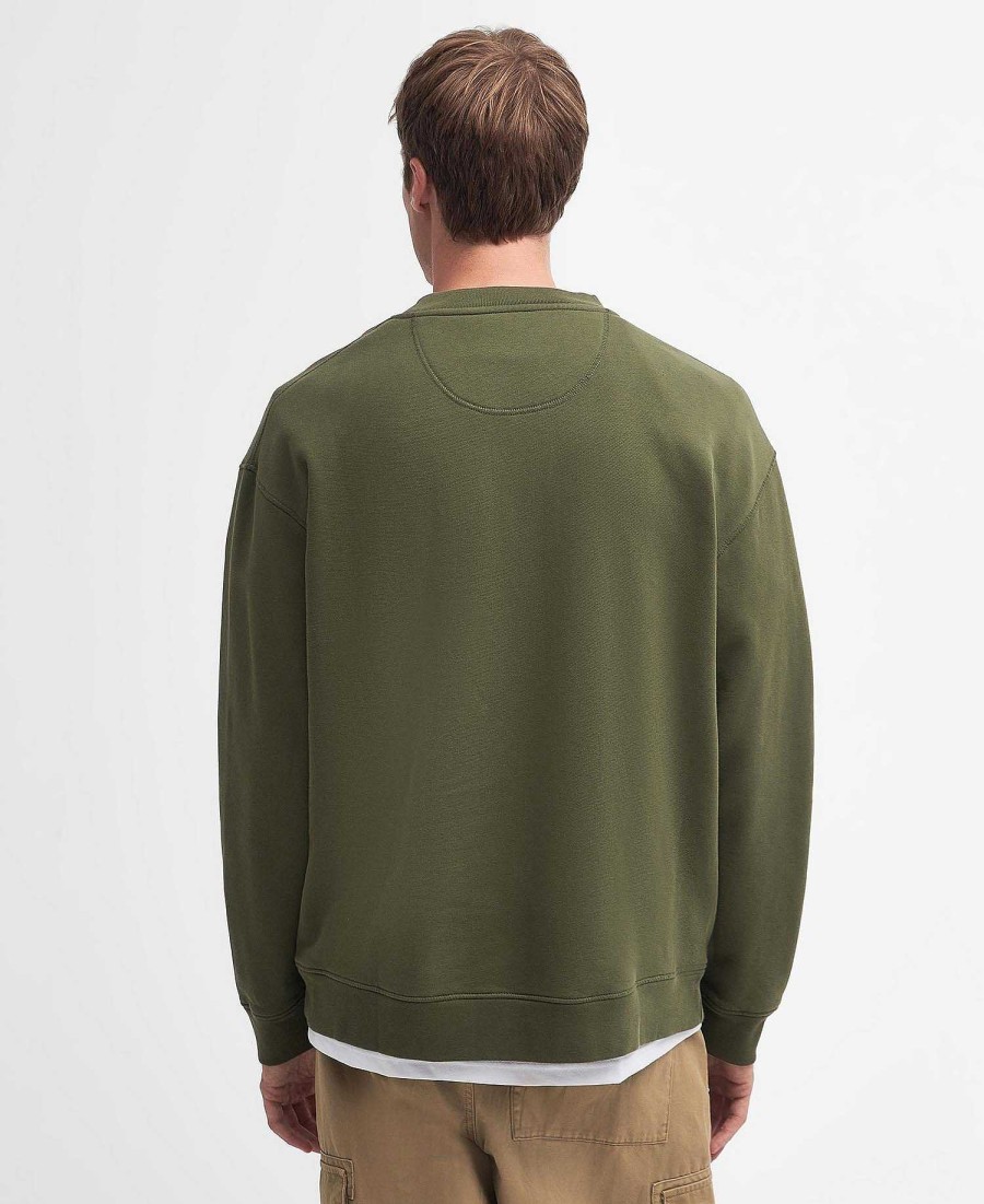 Men Barbour Hoodies & Sweatshirts | Mosely Oversized Sweatshirt