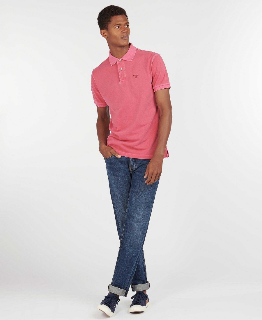 Men Barbour Polo Shirts | Washed-Out Sports Polo Shirt