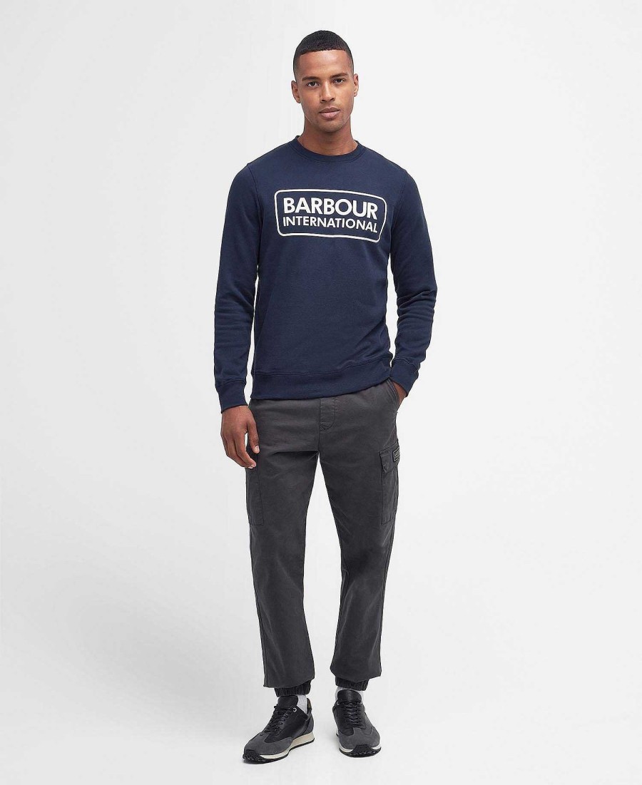 Men Barbour Hoodies & Sweatshirts | International Sweatshirt Large Logo