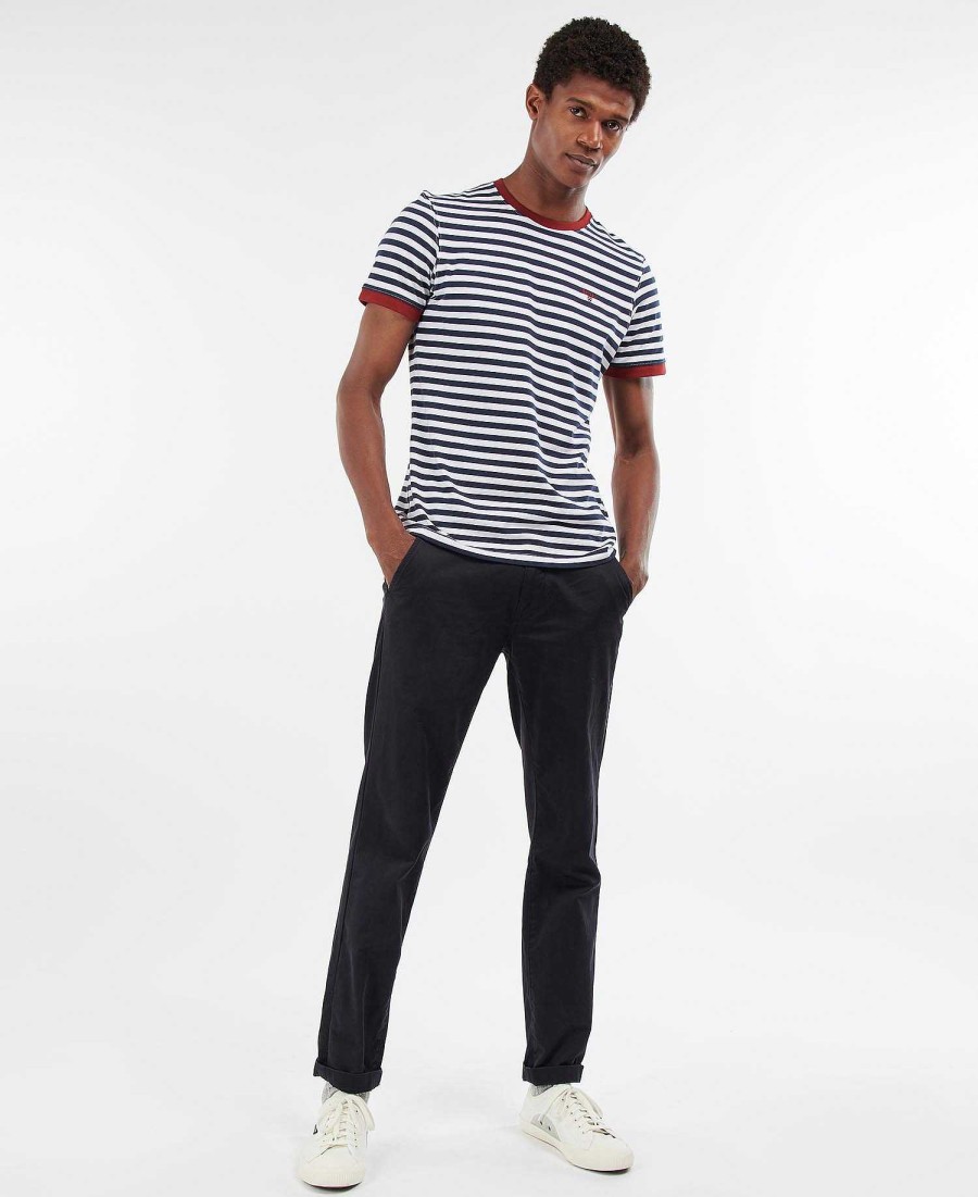 Men Barbour T-Shirts | Quay Striped T-Shirt