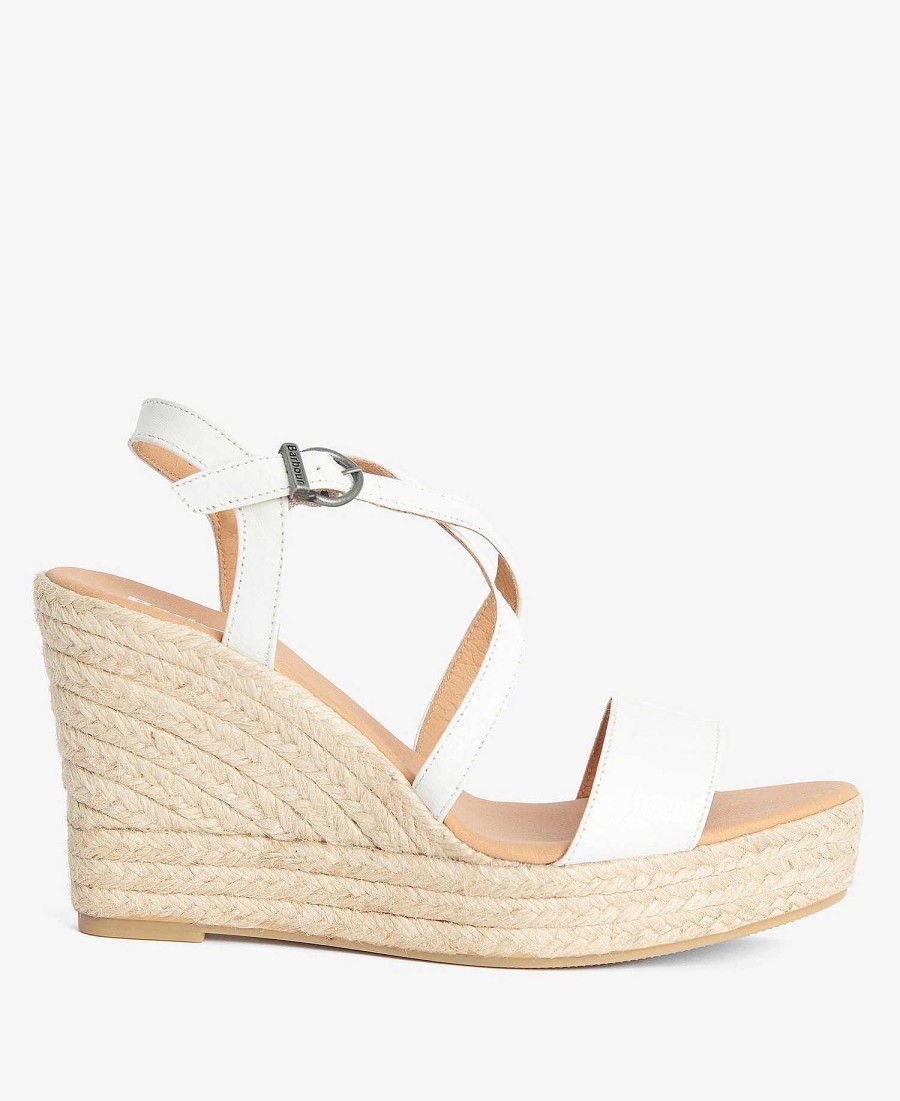 Women Barbour Sandals | Lucia Espadrille Wedges