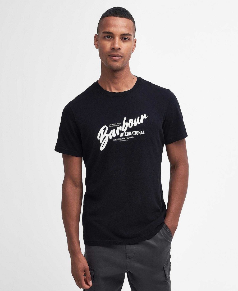 Men Barbour T-Shirts | Level T-Shirt