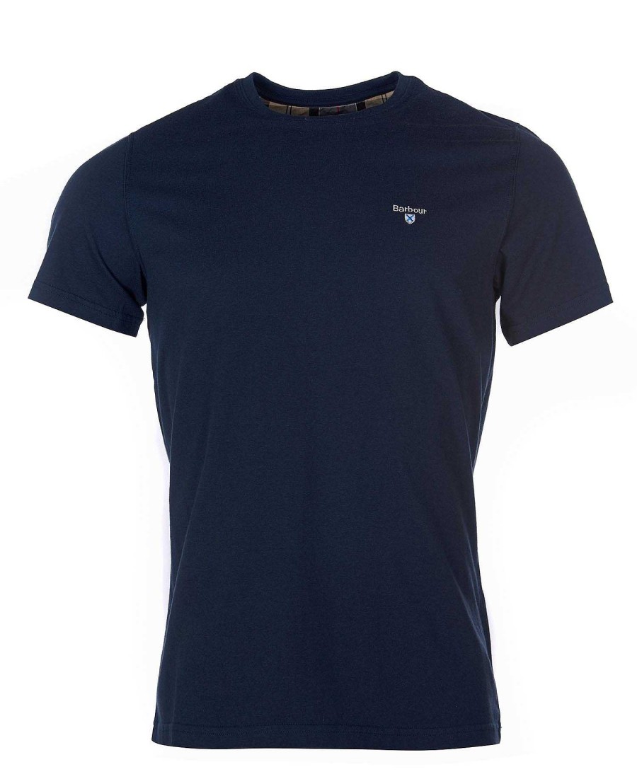 Men Barbour T-Shirts | Tartan Sports T-Shirt