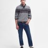 Men Barbour Jumpers | Alwinton Half-Zip Jumper