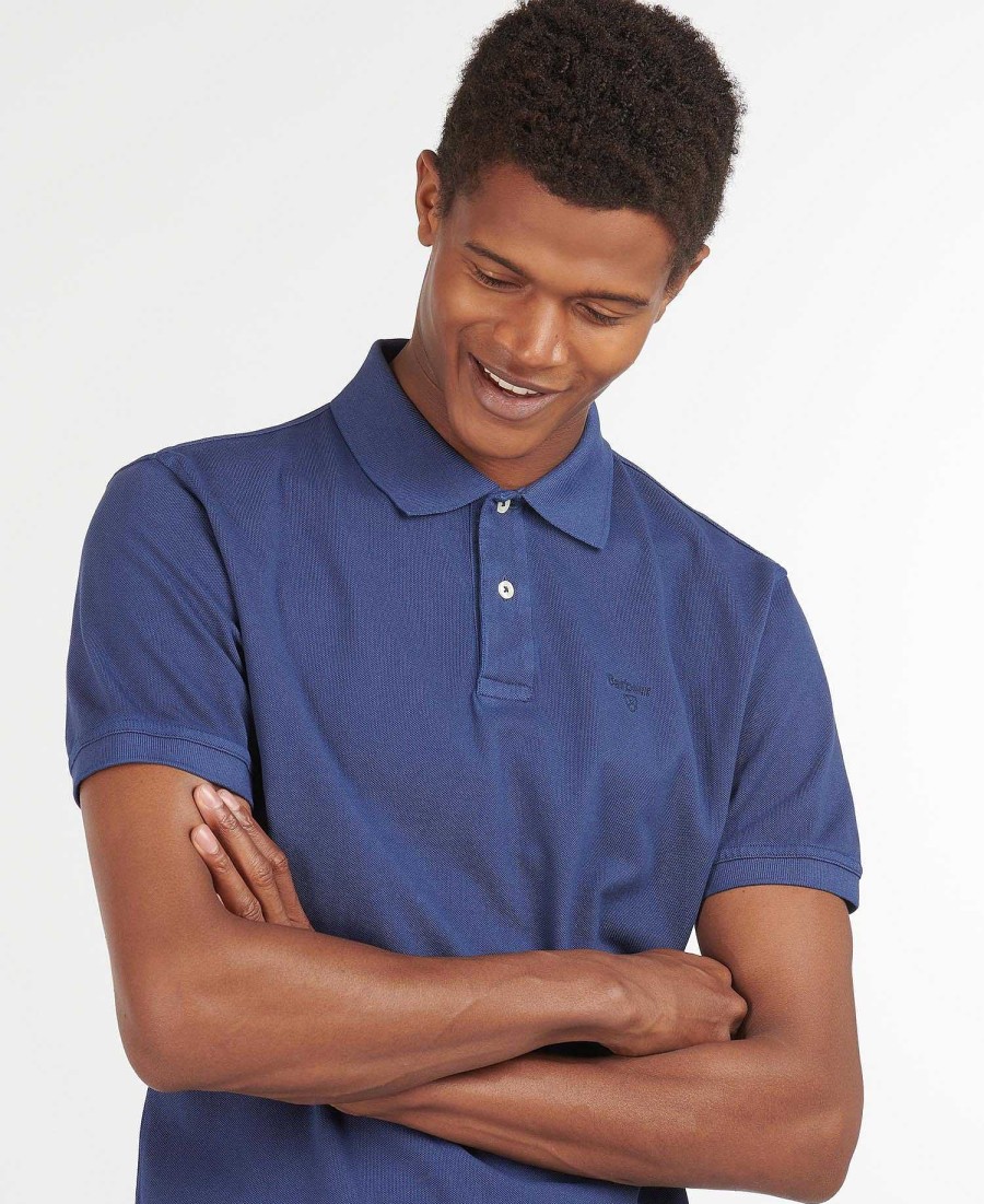 Men Barbour Polo Shirts | Washed-Out Sports Polo Shirt