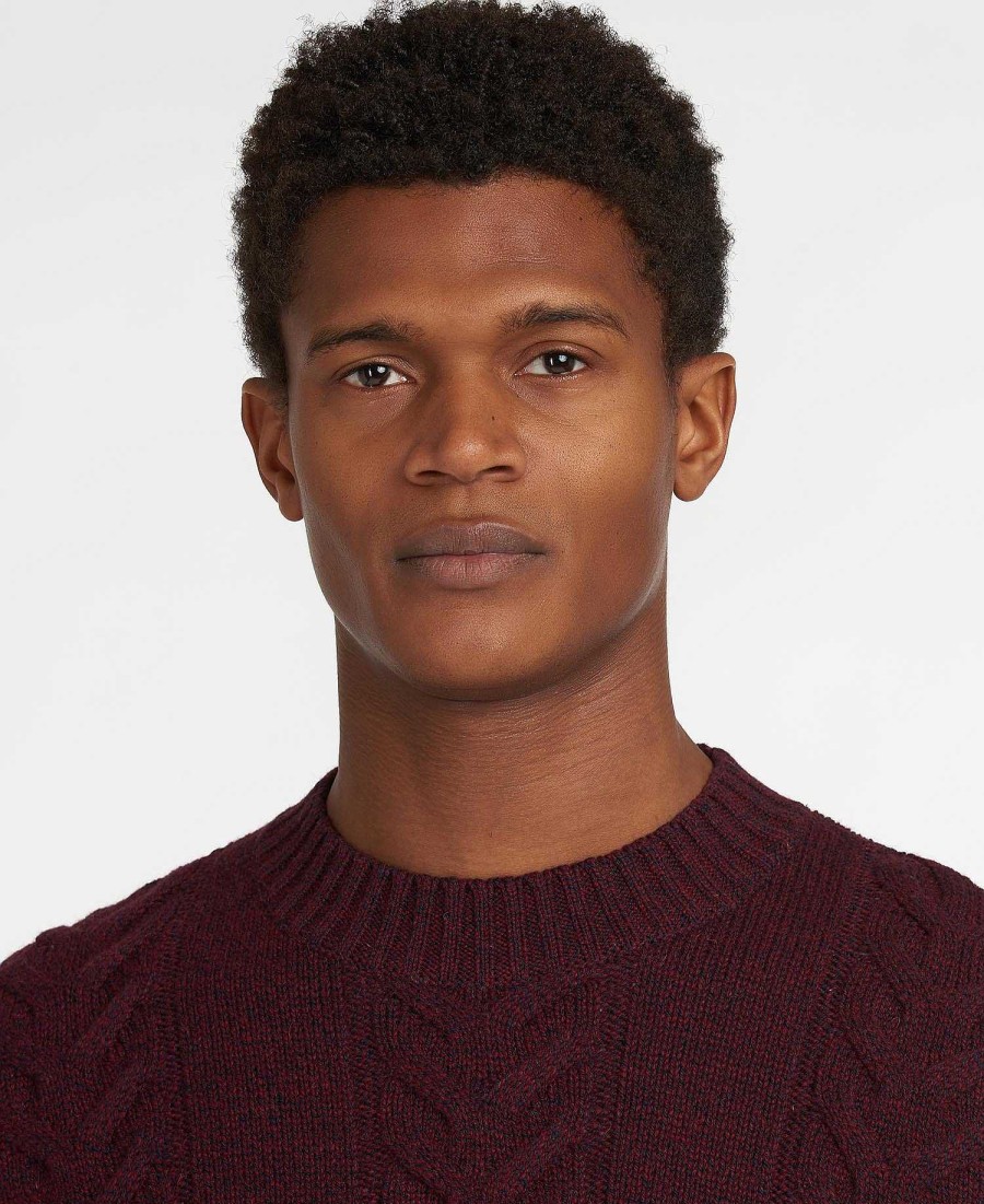 Men Barbour Jumpers | Essential Cable Knit Sweatshirt