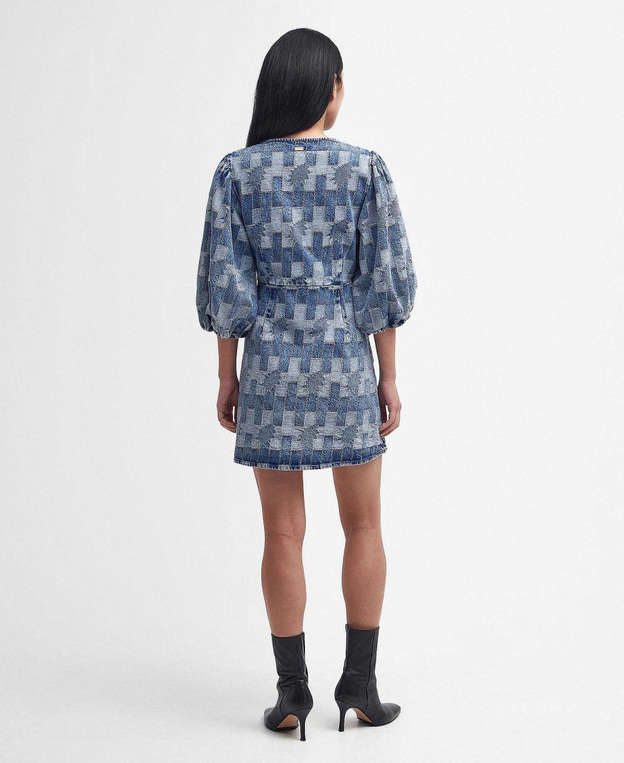 Women Barbour | Bowhill Patchwork Denim Mini Dress