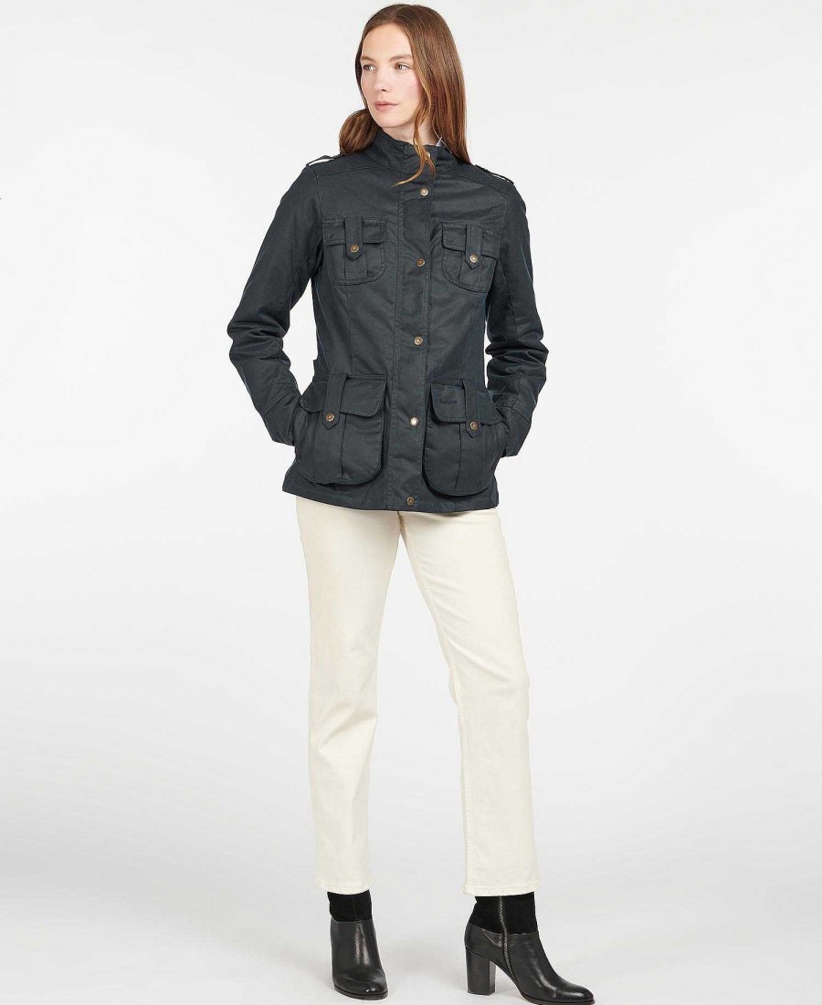 Women Barbour Waxed Jackets | Winter Defence Wax Jacket