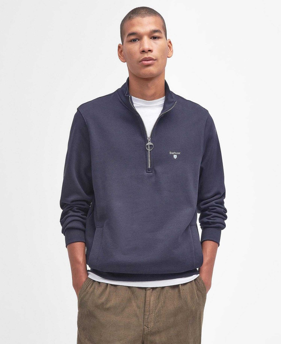 Men Barbour Hoodies & Sweatshirts | Rothley Half Zip Sweatshirt