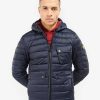 Men Barbour Quilted Jackets | Racer Ouston Hooded Quilted Jacket