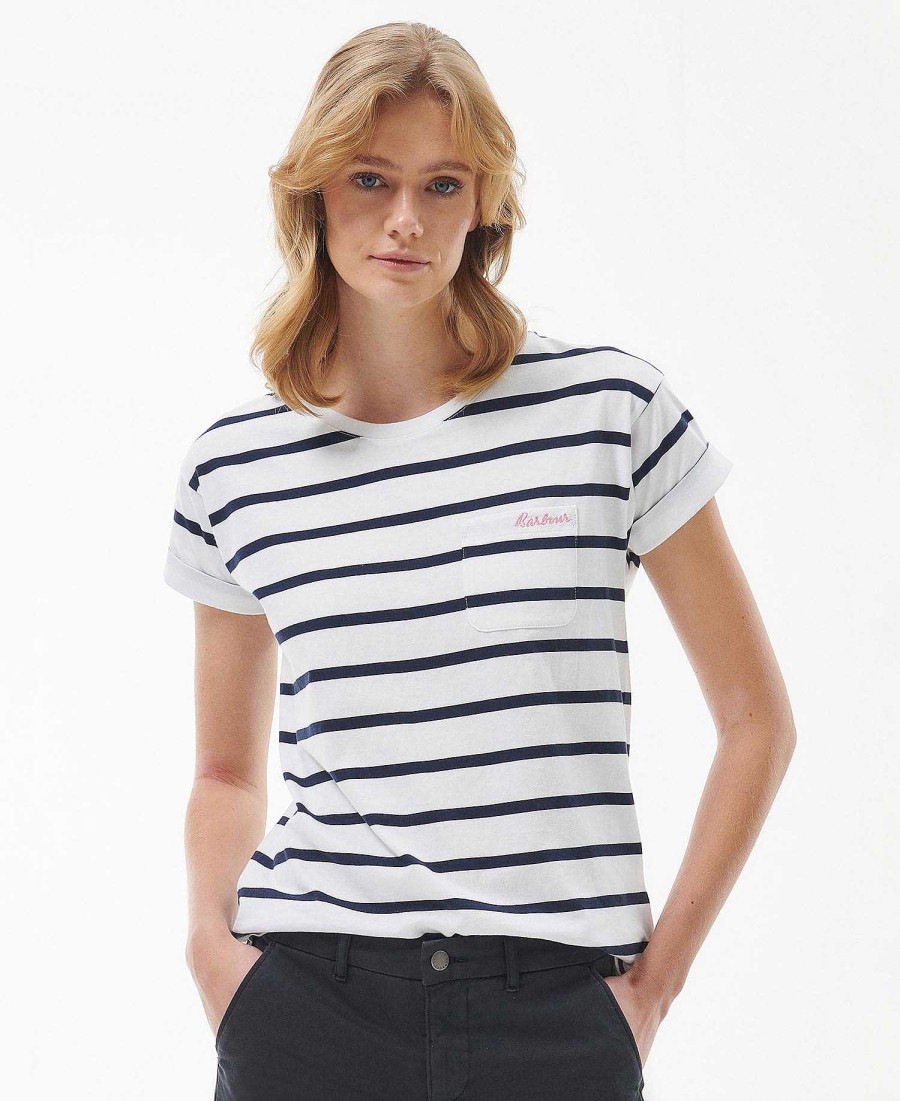 Women Barbour T-Shirts | Barbour Otterburn Stripe T-Shirt